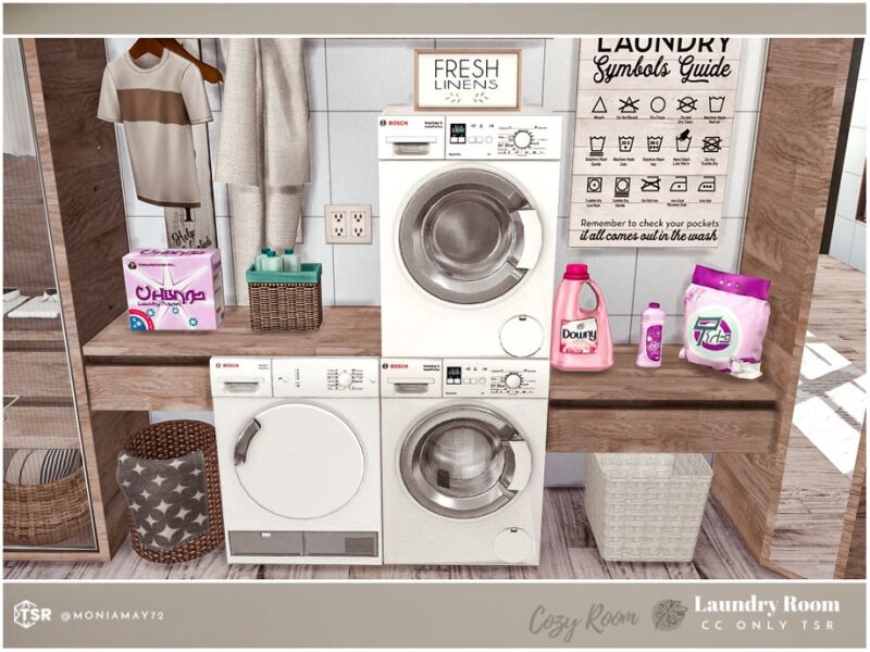 sims 4 cc cozy laundry room 4