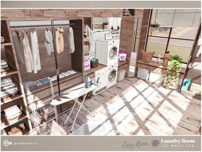 sims 4 cc cozy laundry room 5