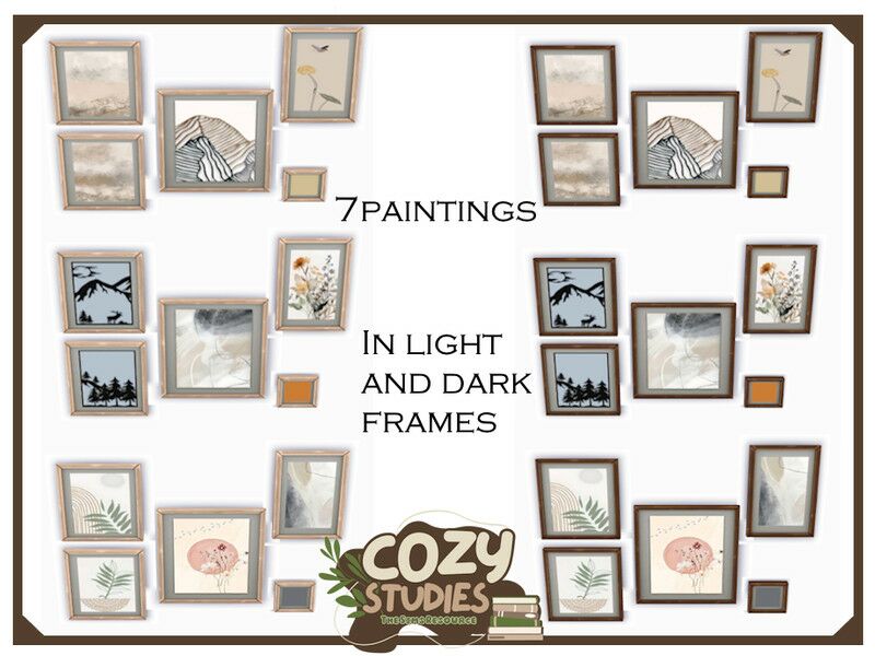 Cozy Art Studies for Your Sims Sims 4 CC