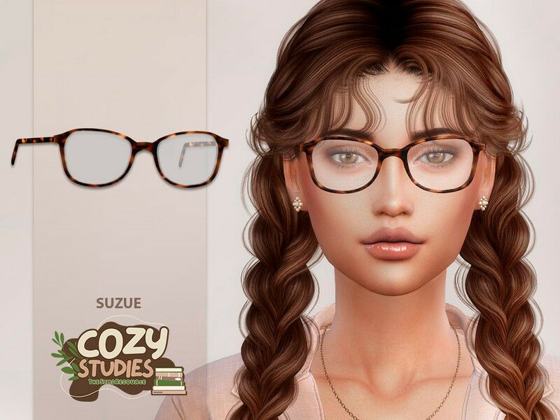 Stylish Cozy Studies Glasses Sims 4 CC