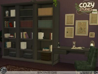 Cozy Studies – Study Room – Part 2 Sims 4 CC