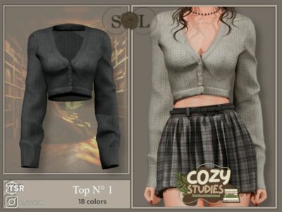 New Cozy Study MESH Sims 4 CC