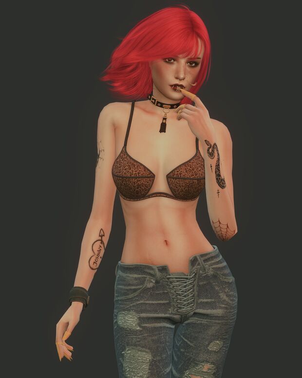 sims 4 cc cyberpunk 2077 push up bra by satterlly 2