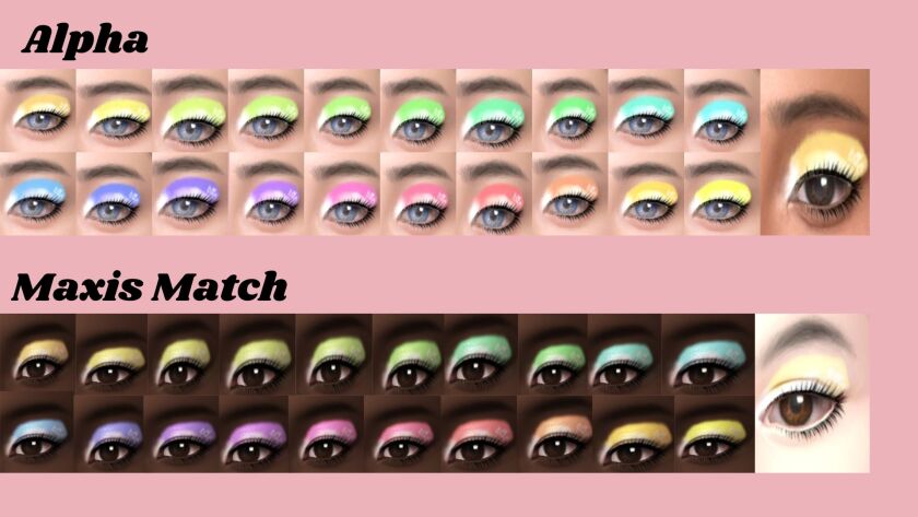 Daisy Eyeshadow: A Floral Inspiration Sims 4 CC