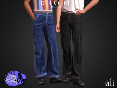 D’Angelo Jeans for Kids by ALI Sims 4 CC