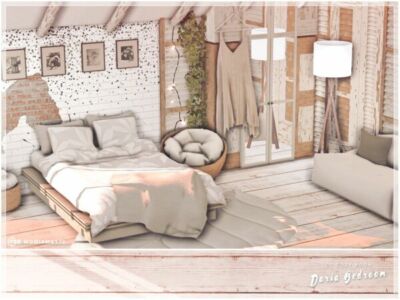 Daria Bedroom CC: Chic and Cozy Design Sims 4 CC