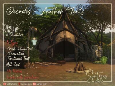 Decades Part 1 – Tents By Satsusims Sims 4 CC