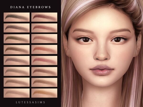 Diana Eyebrows Sims 4 CC