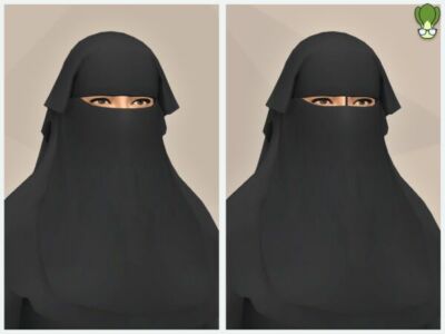 Double Layer Niqab by BokchoiJoCC Sims 4 CC