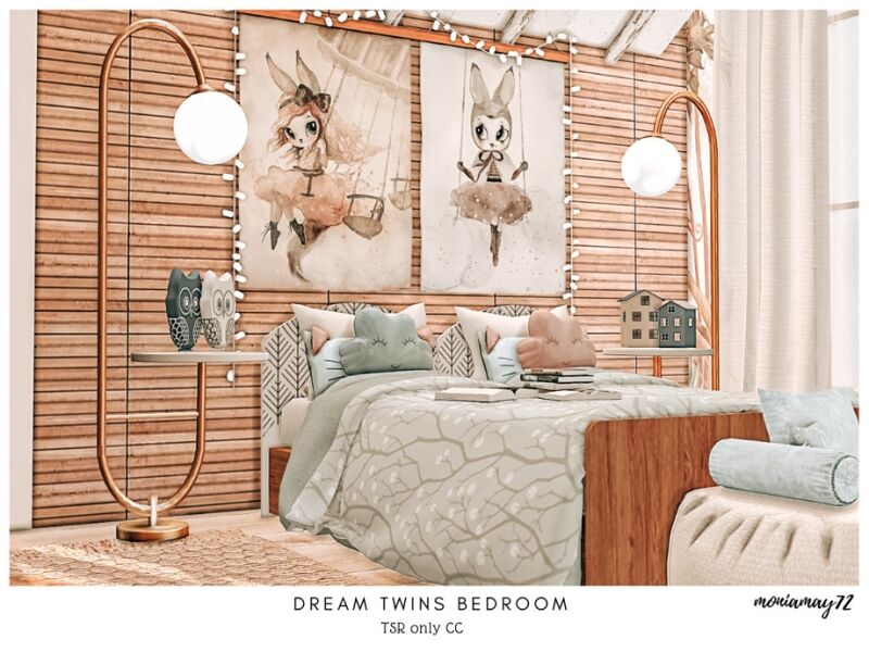 sims 4 cc dream twins bedroom 2