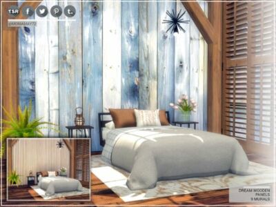 Stunning Dream Wooden Panels for Your Sims Sims 4 CC