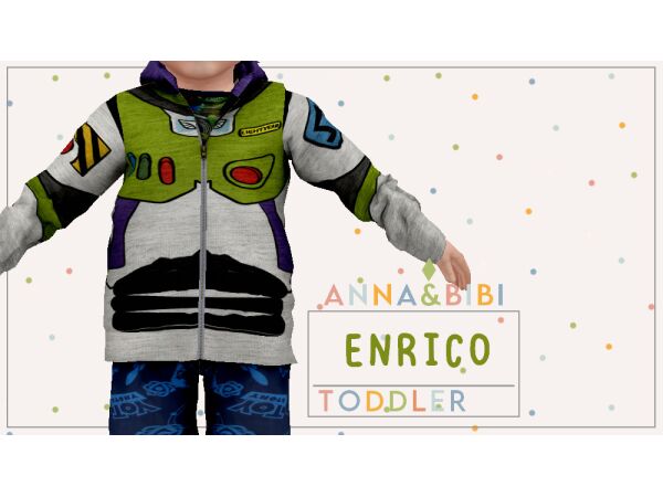 Enrico Toddler by Anna & Bibi Sims 4 CC