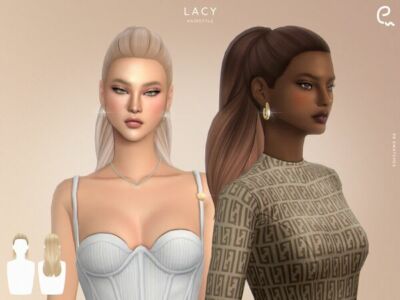 Lacy Hairstyle for Females Sims 4 CC