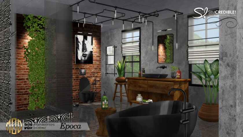 Luxurious Epoca Bathroom Set for Sims 4 Sims 4 CC