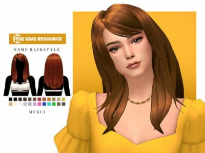 Stunning Esme Hairstyle for Your Sims Sims 4 CC