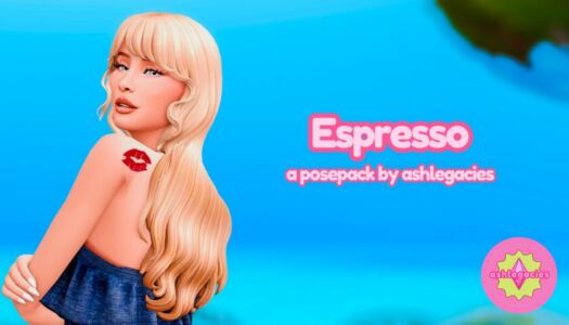 Espresso Posepack Sims 4 CC