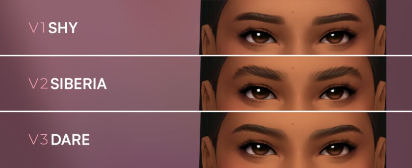 sims 4 cc eyebrow set no9 by twistedcat 2