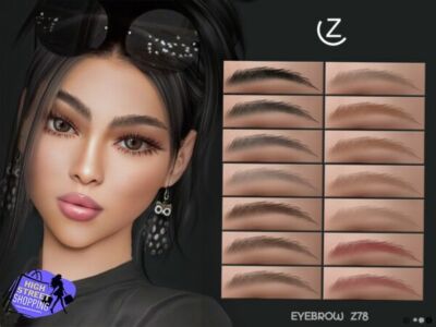 Stylish Eyebrow Z78 by Zenx Sims 4 CC