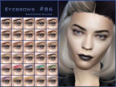 Updated Eyebrows #86 Sims 4 CC