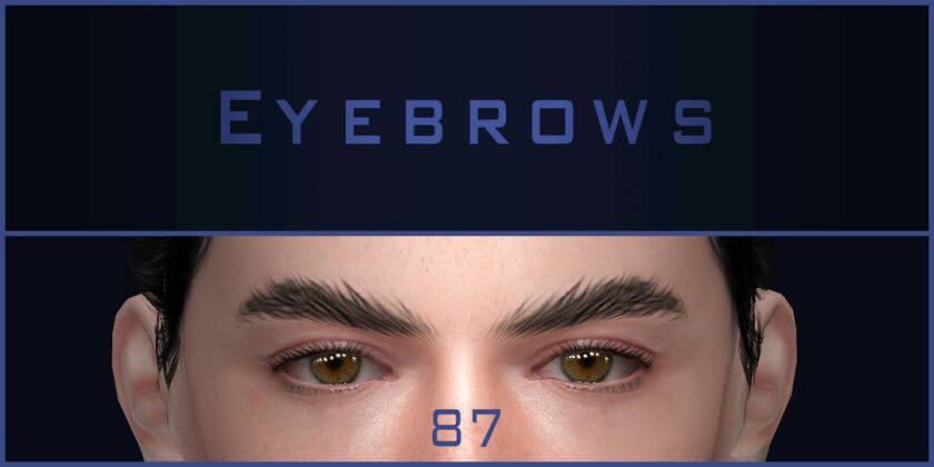 Eyebrows #87 Updated Sims 4 CC