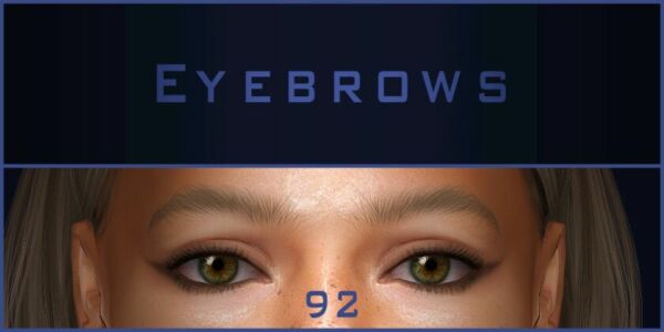 Eyebrows #92 Update Sims 4 CC