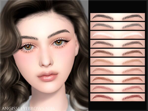 Eyebrows N114 by Angissi Sims 4 CC