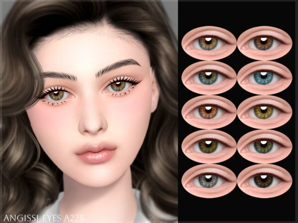 Captivating Eyes A228 by Angissi Sims 4 CC