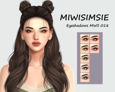 Stunning Eyeshadows MWS 018 by Miwisimsie Sims 4 CC