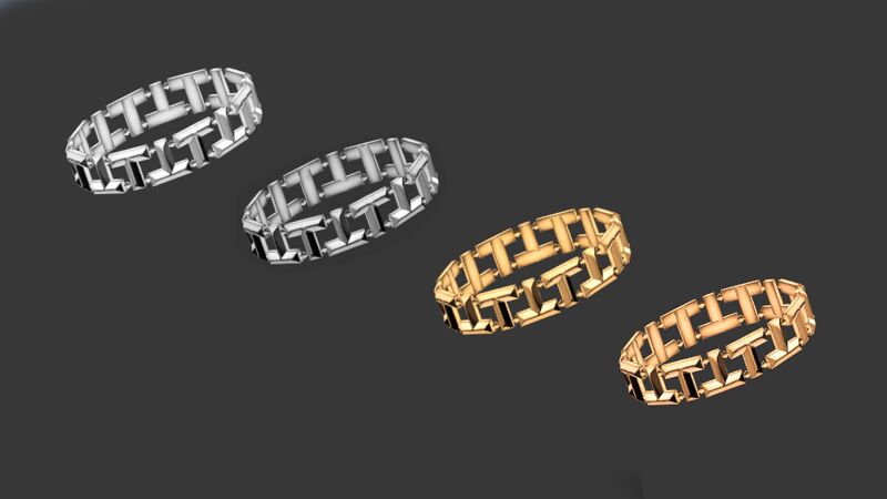 sims 4 cc faceted metal letters bracelet by natalis 2