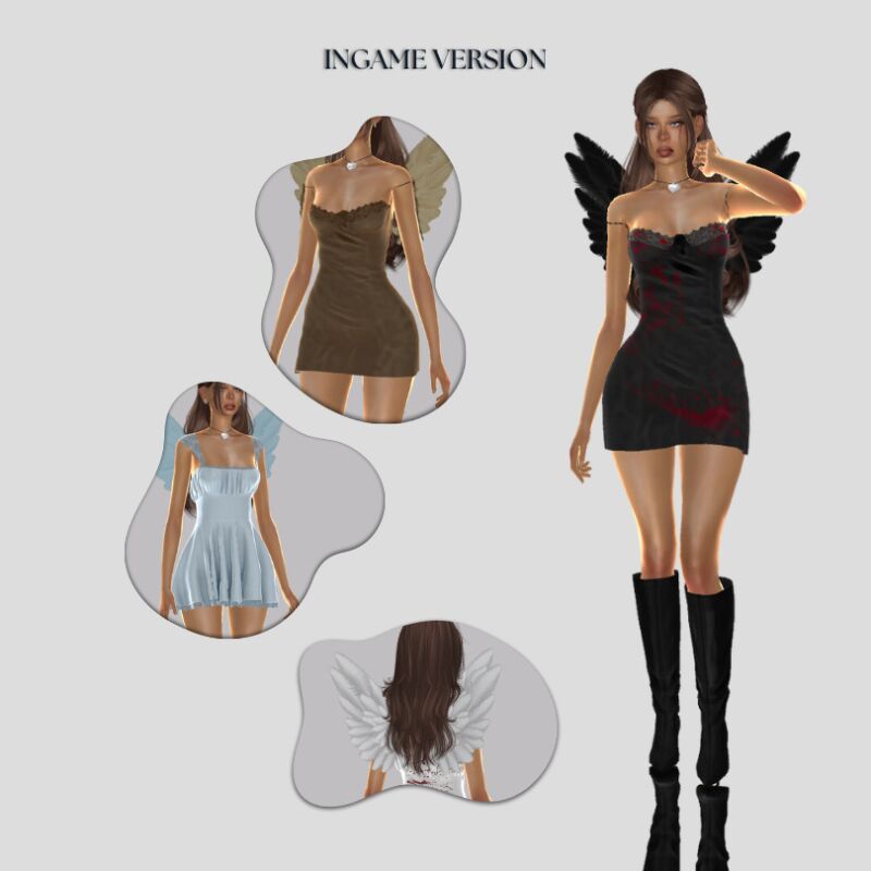 sims 4 cc fallen angels halloween clothing set by tauve 4