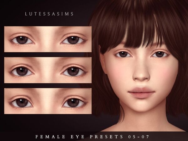 Female Eye Presets 05-07 Sims 4 CC