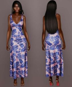 Floral Summer Dress Sims 4 CC