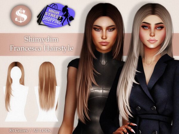 Francesca Hairstyle: A Stunning New Look Sims 4 CC