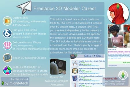 Launch Your Freelance 3D Modeler Career Sims 4 CC