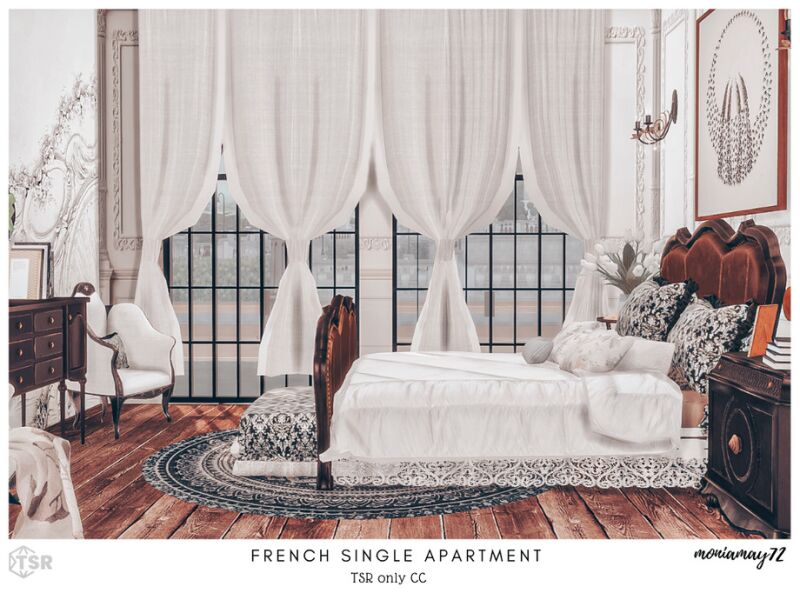 sims 4 cc french single apartment tsr only cc by moniamay72 11