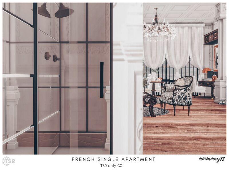 sims 4 cc french single apartment tsr only cc by moniamay72 12