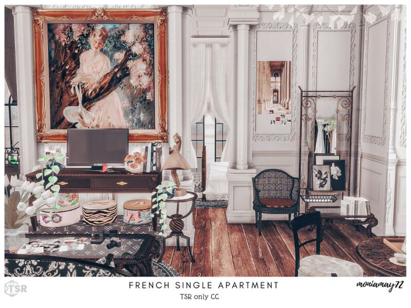 sims 4 cc french single apartment tsr only cc by moniamay72 6