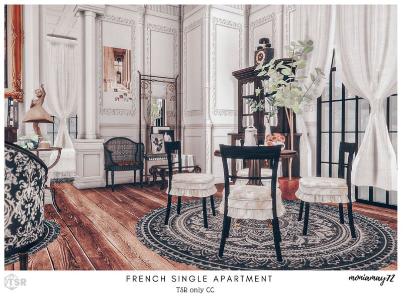 sims 4 cc french single apartment tsr only cc by moniamay72 7