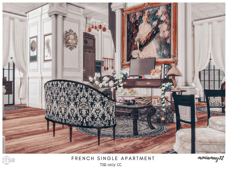 sims 4 cc french single apartment tsr only cc by moniamay72 8