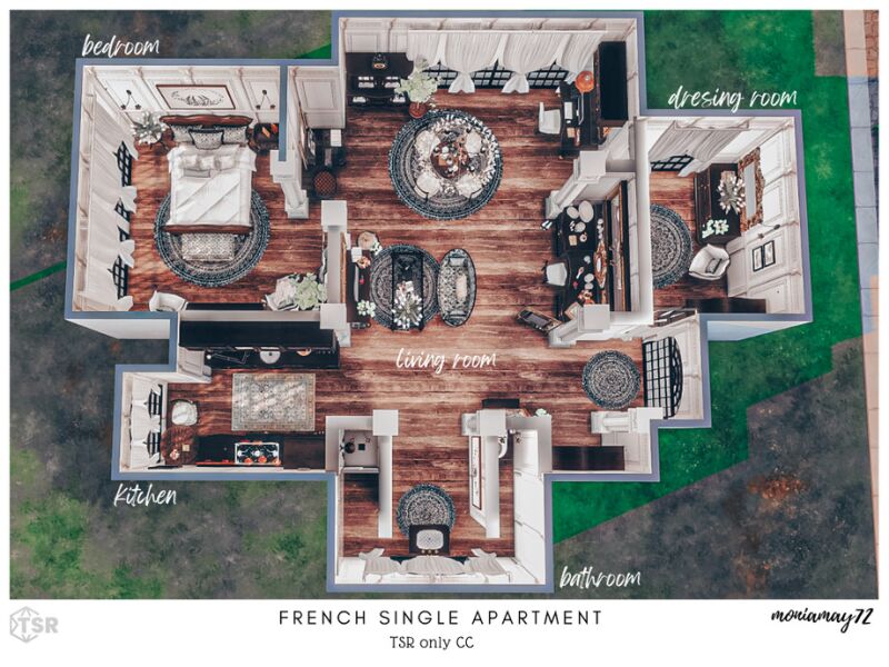 sims 4 cc french single apartment tsr only cc by moniamay72 9