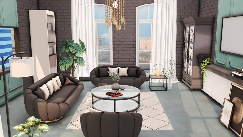 sims 4 cc fresha living room by miwisimsie 4