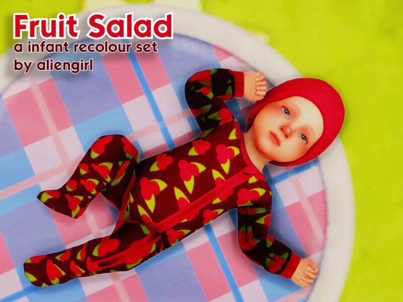 sims 4 cc fruit salad by aliengirl 8