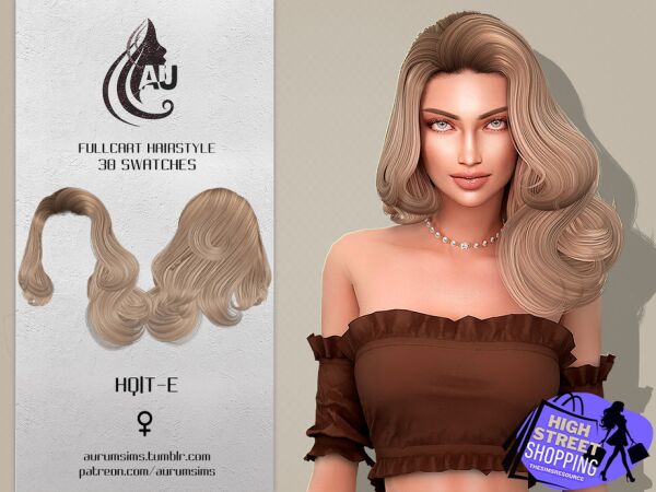 Fullcart – Hairstyle by Aurumsims Sims 4 CC