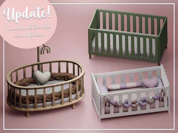 Functional Cribs For Infants Update Sims 4 CC