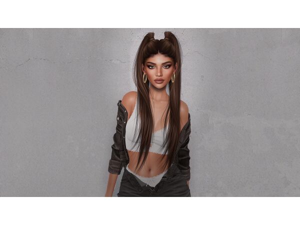 Gameover Hairstyle by Doux Sims 4 CC