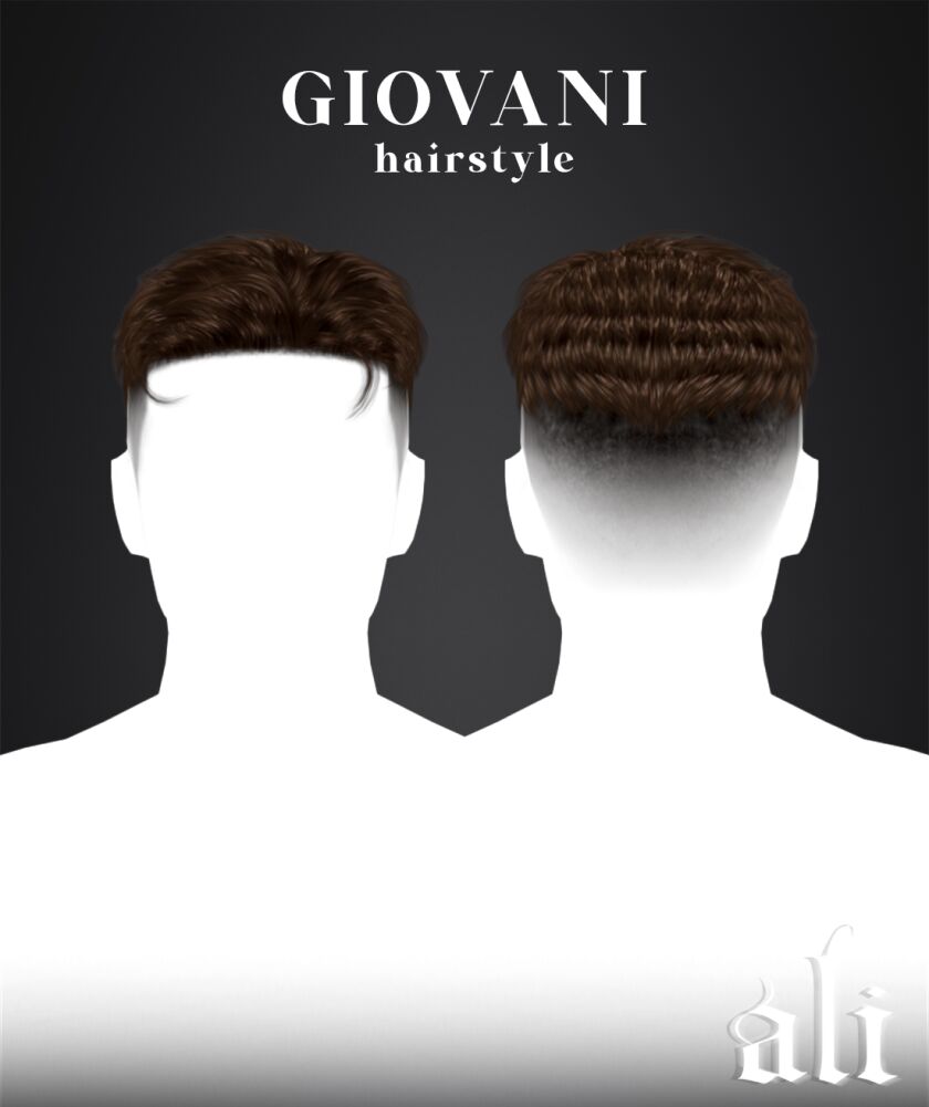 Giovani Hairstyle Sims 4 CC