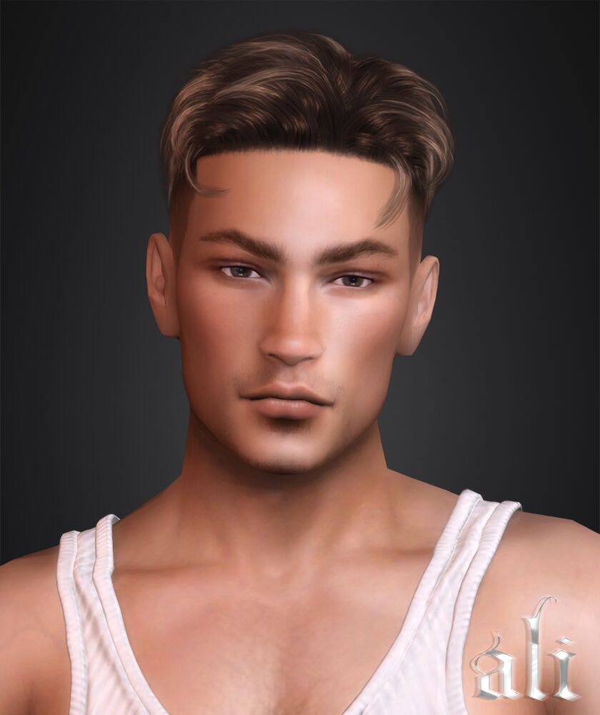 sims 4 cc giovani hairstyle 2