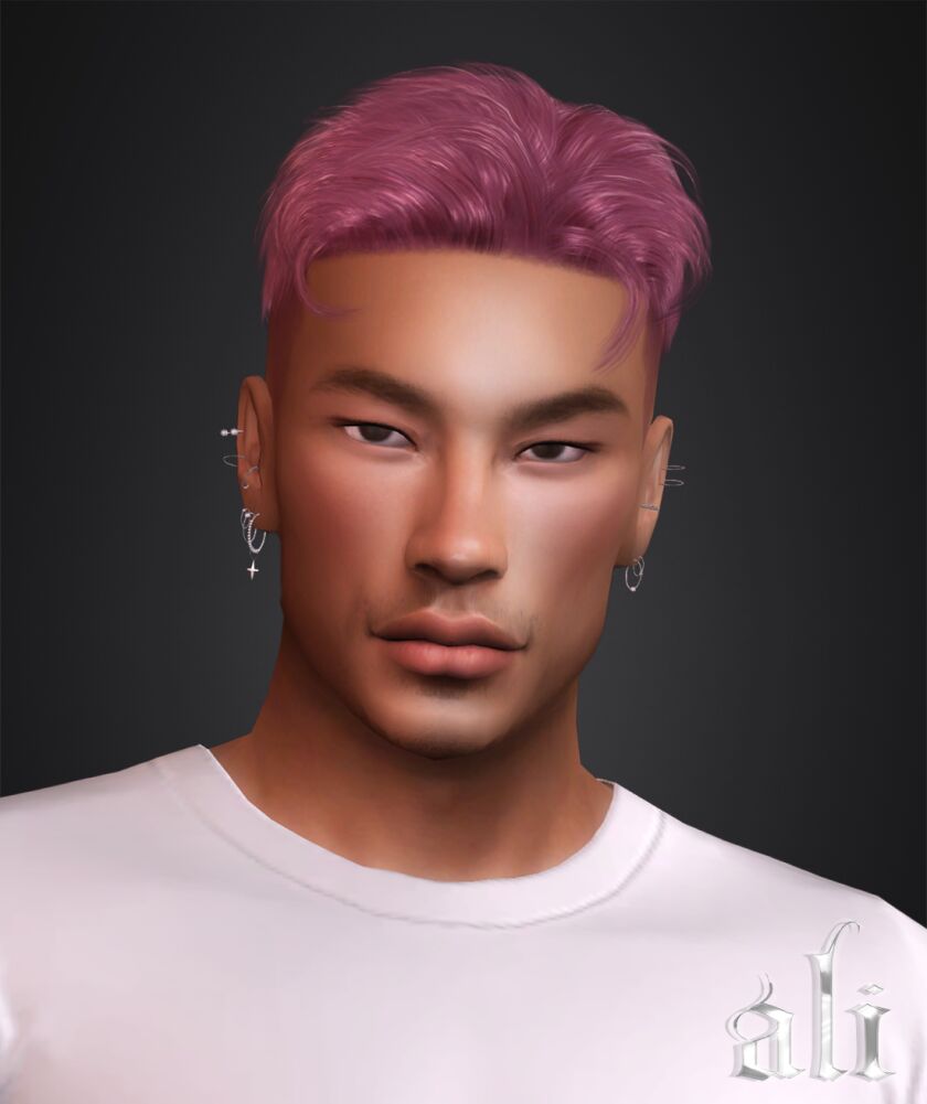 sims 4 cc giovani hairstyle 4