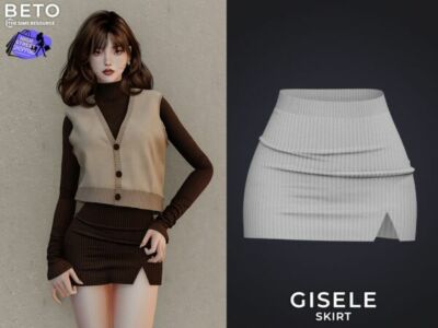 Gisele Skirt by Beto_Ae0 Sims 4 CC