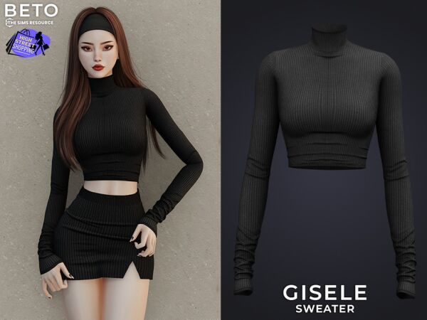 Gisele Sweater by Beto_Ae0 Sims 4 CC